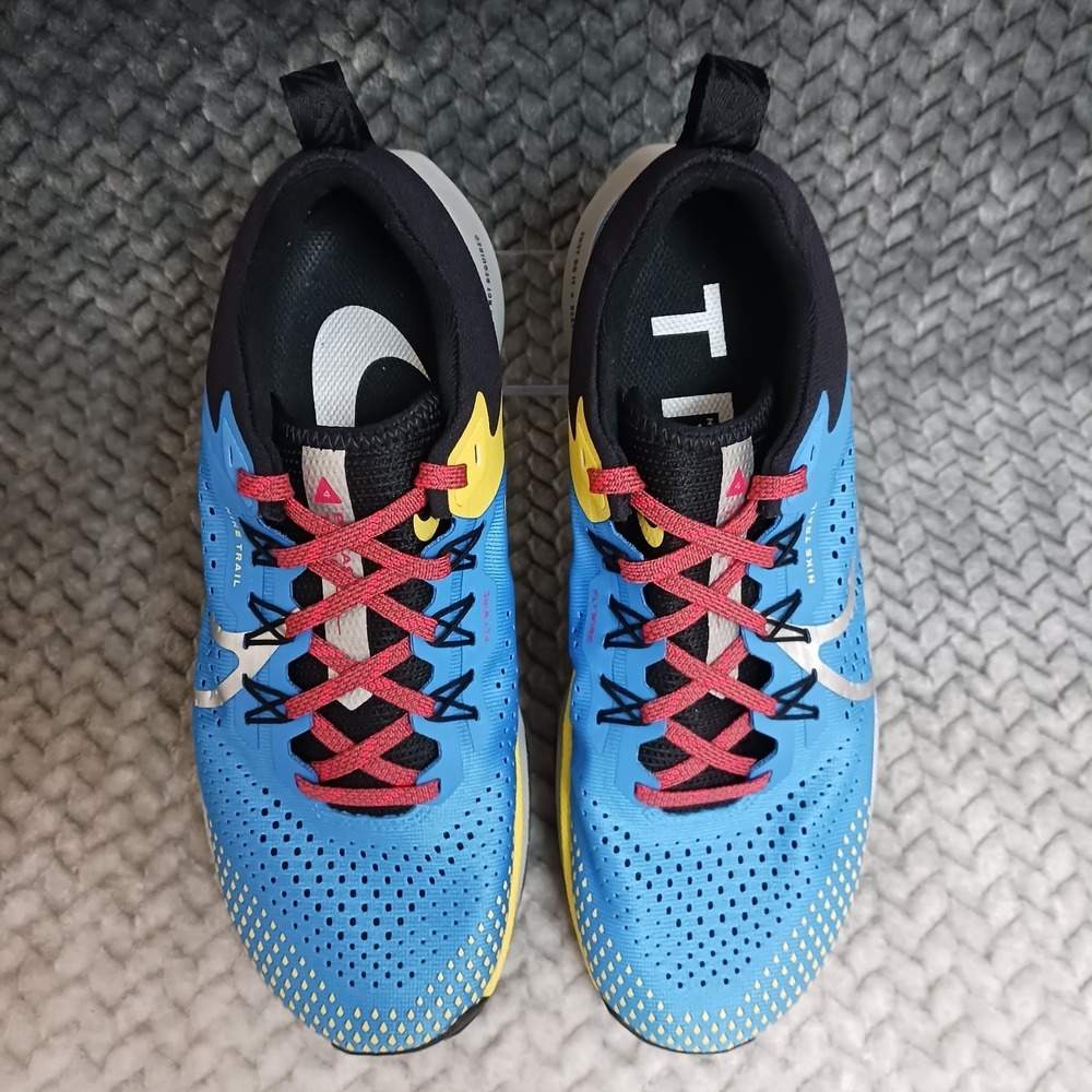 Nike React Pegasus Trail 4 Light Photo Blue Silver Women's Running Shoes Sz 8.5 - Picture 5 of 14